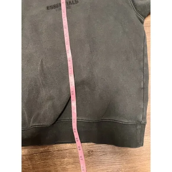 Fear of God Essentials Crewneck Sweatshirt Black Oversized L Logo - Picture 9 of 11